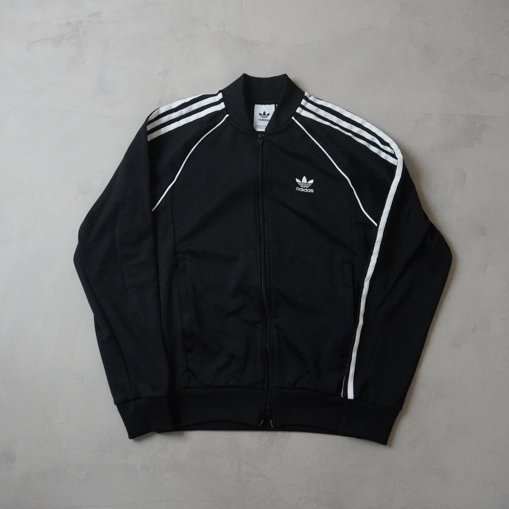 Adidas Originals SST Track Jacket Small Mens Black White Trefoil 3-Stripe Zip